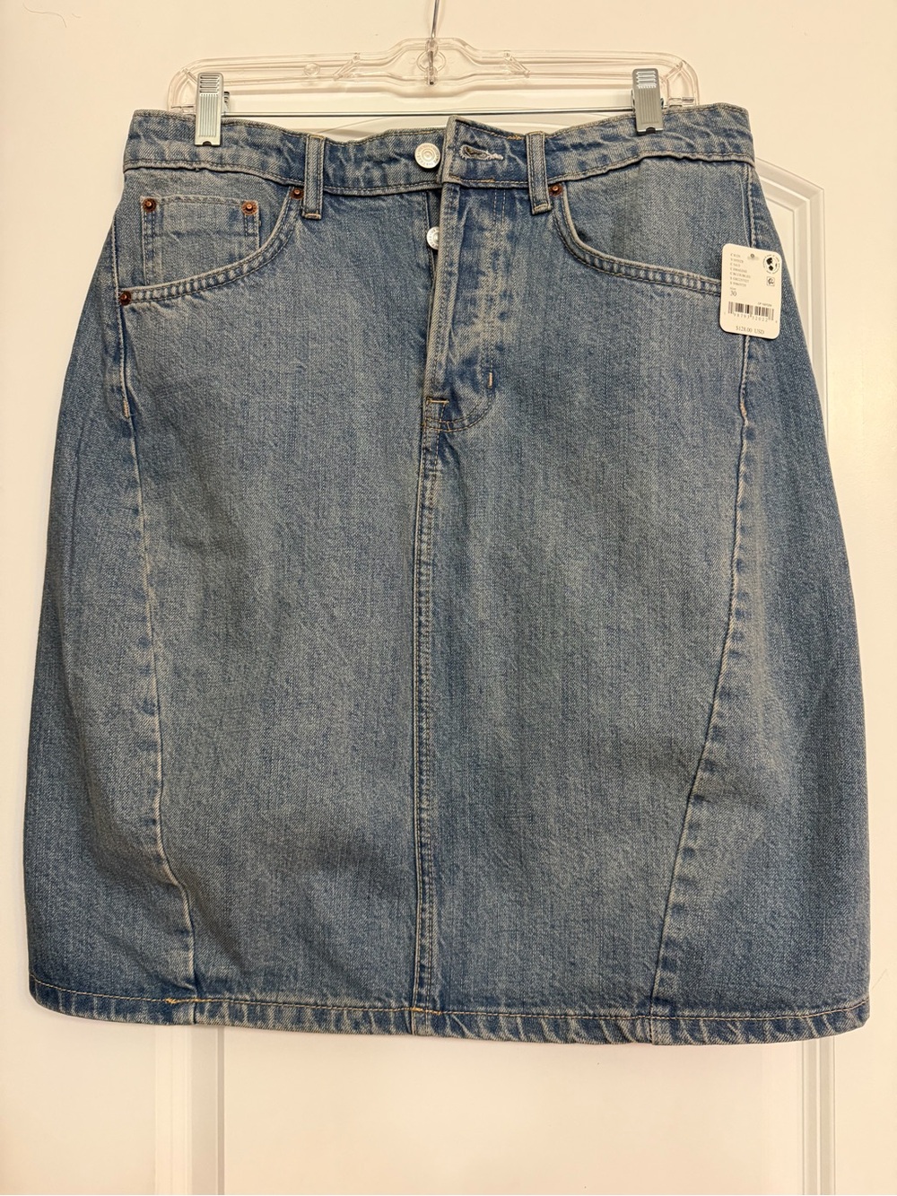 We The Free Light Blue Denim Skirt with Tag
